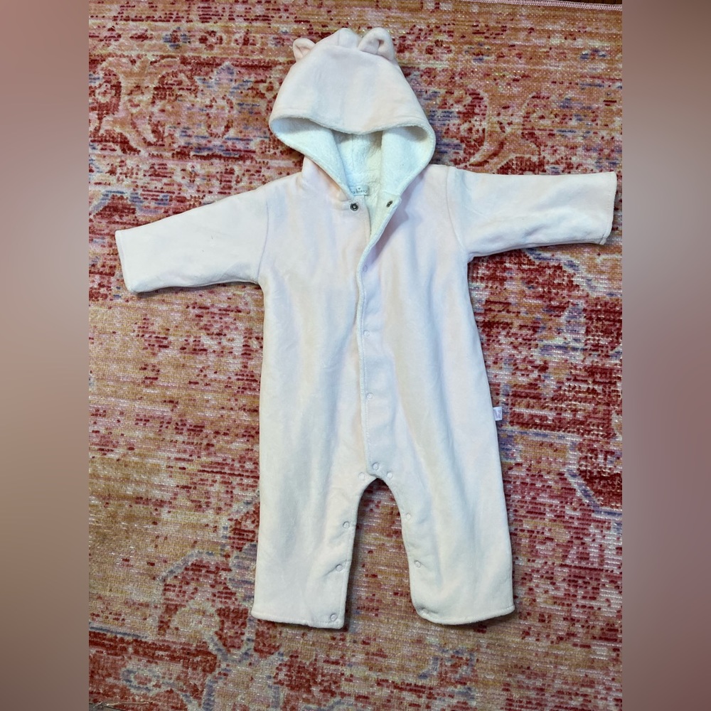 Kissy Kissy Velour bunting- size 3-6 months